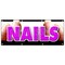 Signmission NAILS BANNER SIGN nail salon manicure spa signs pedicure B-96 Nails - alternate 1